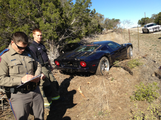 Jesse James Crashed Ford GT  