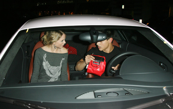 Taylor Lautner and Taylor Swift Audi R8